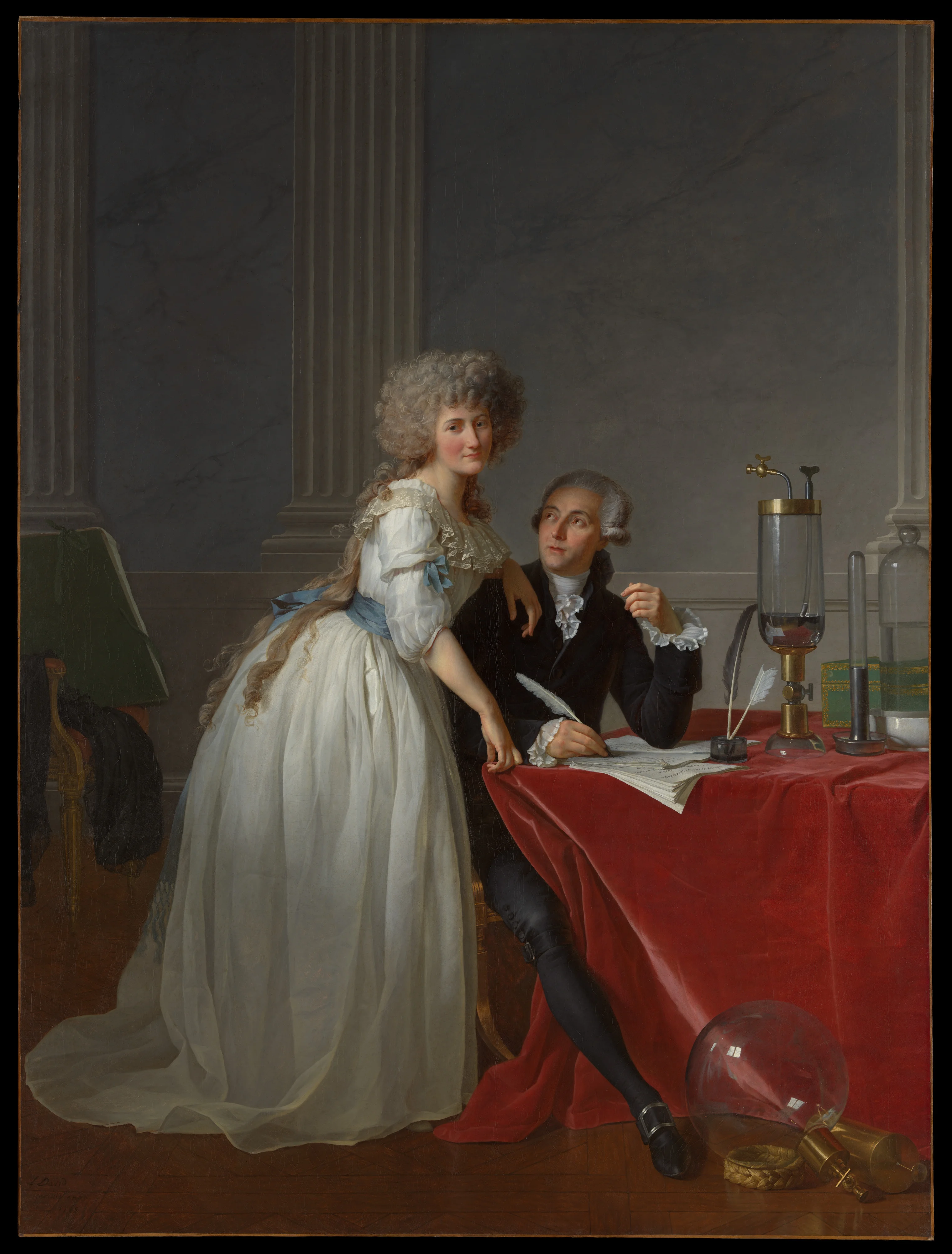 Antoine Laurent Lavoisier (1743–1794) and Marie Anne Lavoisier (Marie Anne Pierrette Paulze, 1758–1836) · Jacques Louis David