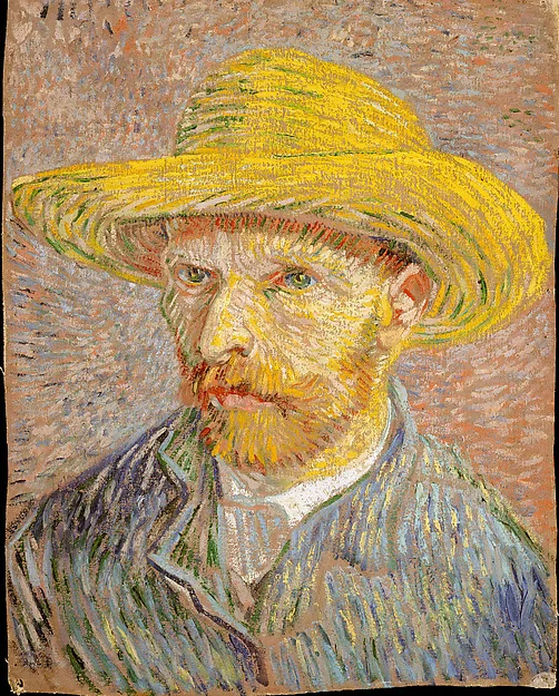 Self-Portrait with a Straw Hat (obverse: The Potato Peeler) · Vincent van Gogh